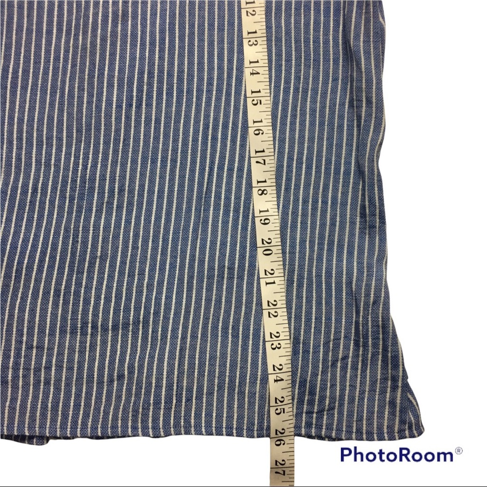 LEE STRIPED, RUFFLED BLOUSE - Picture 10 of 14